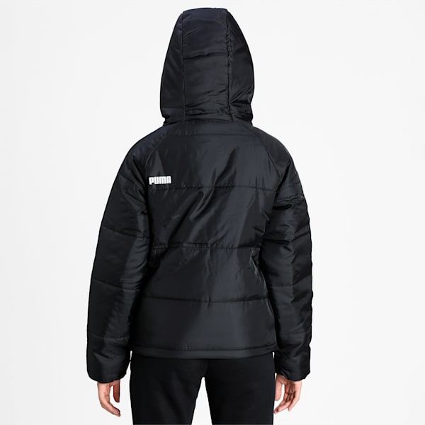 Women's Down Hooded Jacket, Puma Black, extralarge-IND