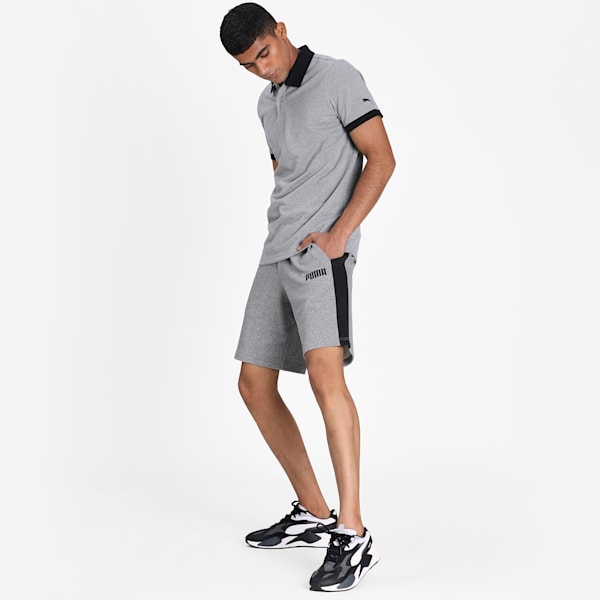 PUMA Contrast Sweat Shorts, Medium Gray Heather, extralarge-IND