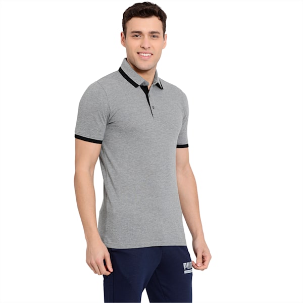 Tipping Essential Pique Men's Polo, Medium Gray Heather, extralarge-IND