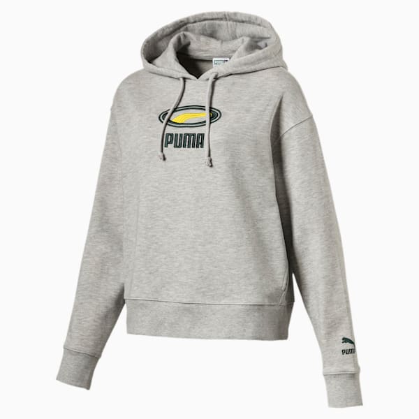 OG Women’s Cropped Hoodie, Light Gray Heather, extralarge