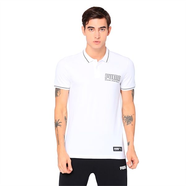 Athletics Polo, Puma White, extralarge-IND