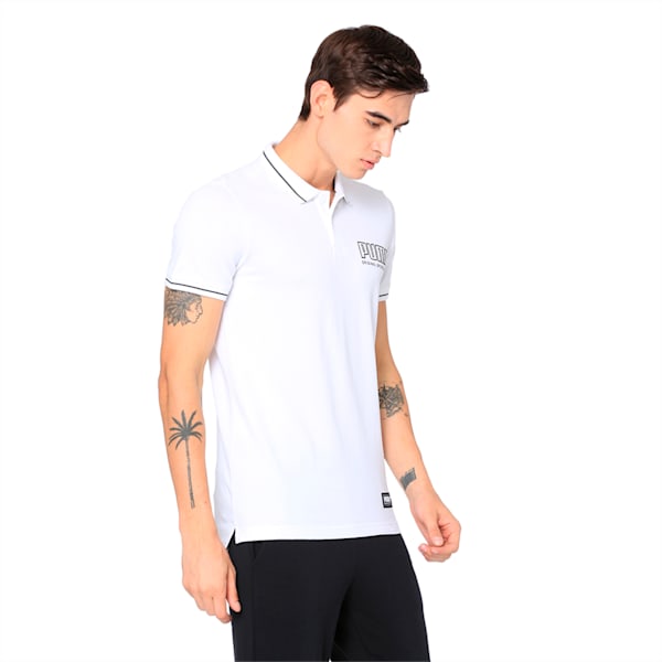 Athletics Polo, Puma White, extralarge-IND