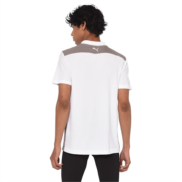 Men's Training Polo, Puma White-Steel Gray, extralarge-IND