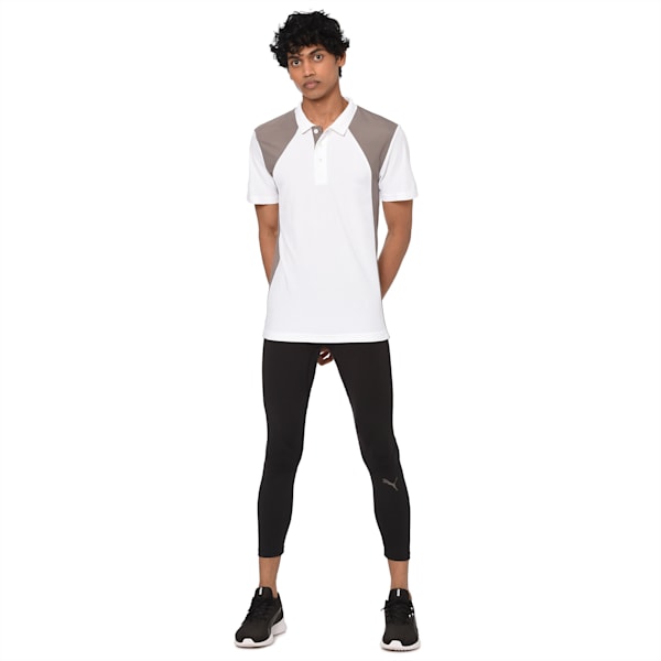 Men's Training Polo, Puma White-Steel Gray, extralarge-IND