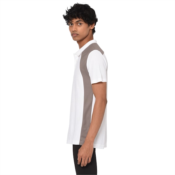 Men's Training Polo, Puma White-Steel Gray, extralarge-IND