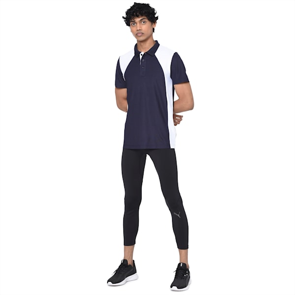Men's Training Polo, Peacoat-Puma White, extralarge-IND