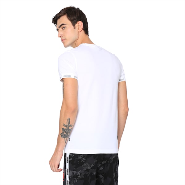 Amplified Big Logo Tee, Puma White, extralarge-IND