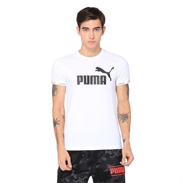 Amplified Big Logo Tee, Puma White, extralarge-IND