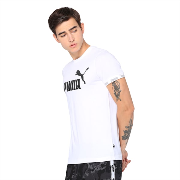 Amplified Big Logo Tee, Puma White, extralarge-IND