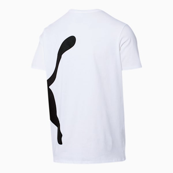 Oversized Logo Men's Tee, Puma White, extralarge