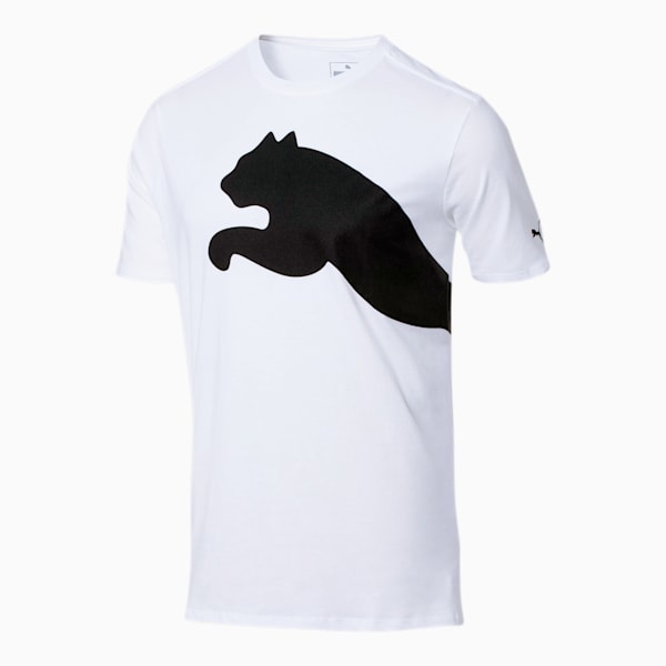 Oversized Logo Men's Tee, Puma White, extralarge