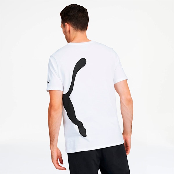 Oversized Logo Men's Tee, Puma White, extralarge