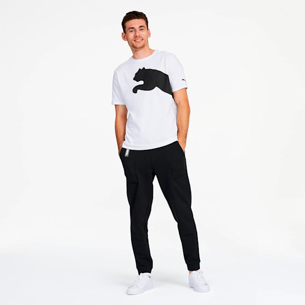 Oversized Logo Men's Tee, Puma White, extralarge