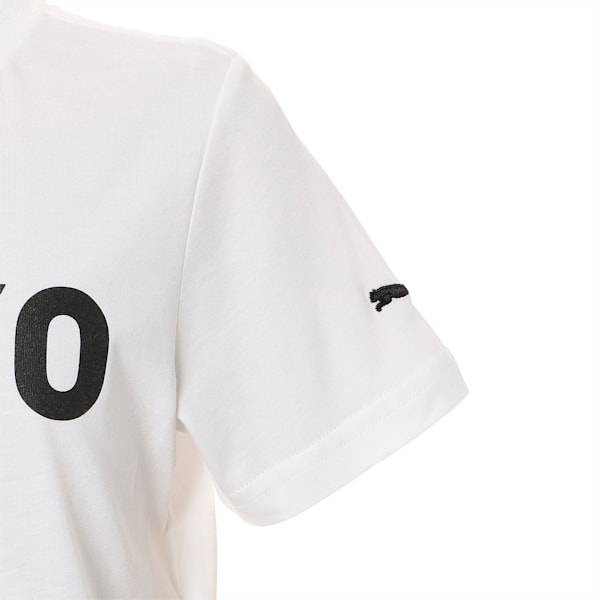 キッズ シティー 半袖 Tシャツ TOKYO 東京, Puma White