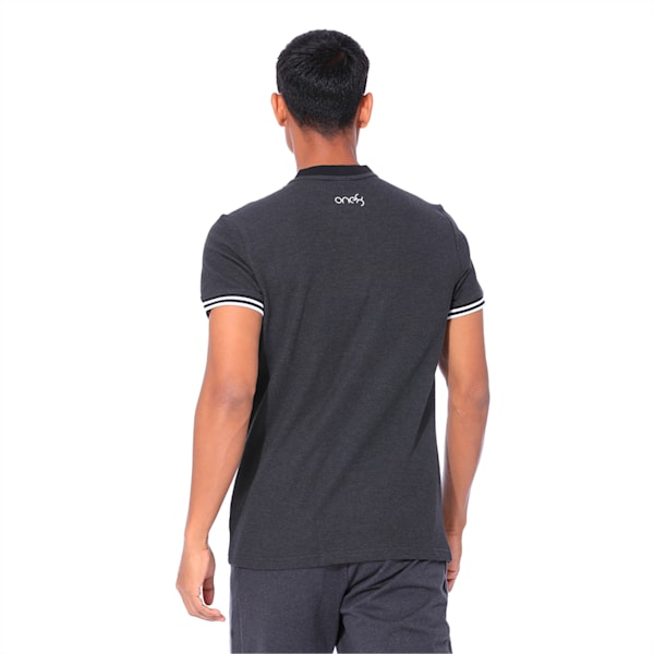 PUMA x one8 Pique Badge Men's Polo, Dark Gray Heather, extralarge-IND