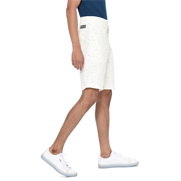 PUMA x One8 Virat Kohli All Over Print Men's Chino Shorts, Marshmallow, extralarge-IND