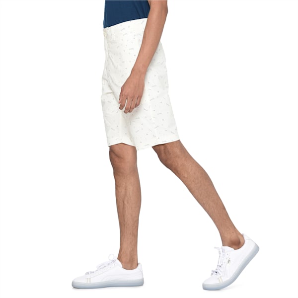 PUMA x One8 Virat Kohli All Over Print Men's Chino Shorts, Marshmallow, extralarge-IND
