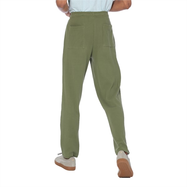 Waffle Sweat Pant, Olivine, extralarge-IND