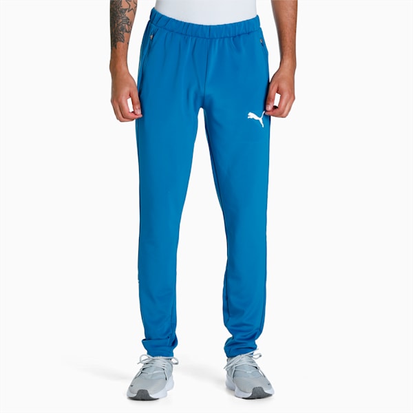 PUMA Graphic Men's Slim Fit Track Pants, Lake Blue, extralarge-IND