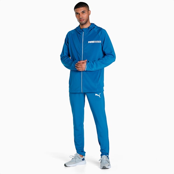 Graphic Men's Slim Fit Track Pants, Lake Blue, extralarge-IND