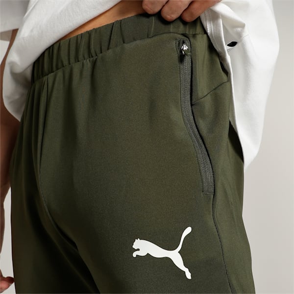 PUMA Graphic Men's Slim Fit Track Pants, Dark Olive, extralarge-IND