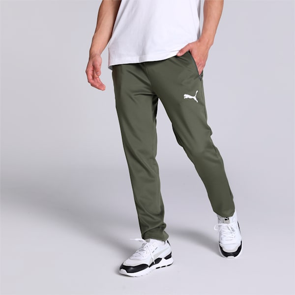 PUMA Graphic Men's Slim Fit Track Pants, Green Moss, extralarge-IND
