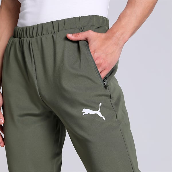 Graphic Men's Slim Fit Track Pants, Green Moss, extralarge-IND