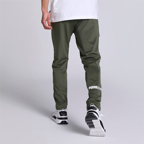 PUMA Graphic Men's Slim Fit Track Pants, Green Moss, extralarge-IND
