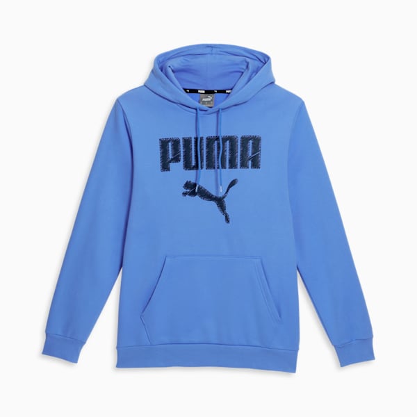 PUMA Big Logo Men's Fleece Hoodie in Blue for Men