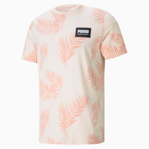 Summer Court Men's AOP Tee, Cloud Pink, extralarge