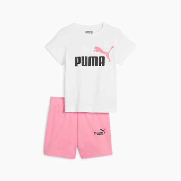Conjunto de playera y shorts Minicats para bebés, Fast Pink, extralarge