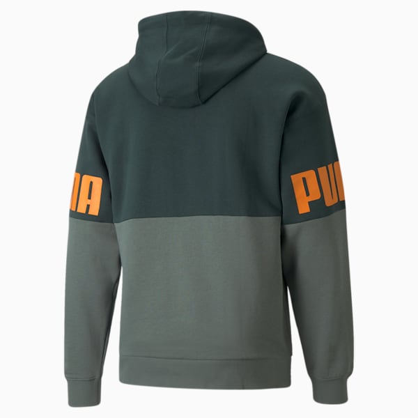 Power Colorblock Men's Hoodie, Green Gables, extralarge