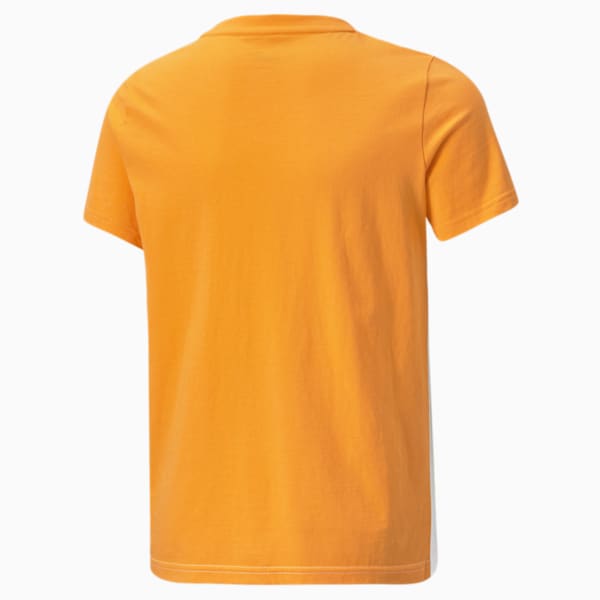 Colourblock Youth Regular Fit T-Shirt, Vibrant Orange, extralarge-AUS