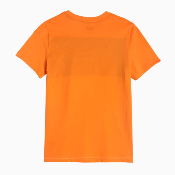 Colourblock Youth Regular Fit T-Shirt, Vibrant Orange, extralarge-IND