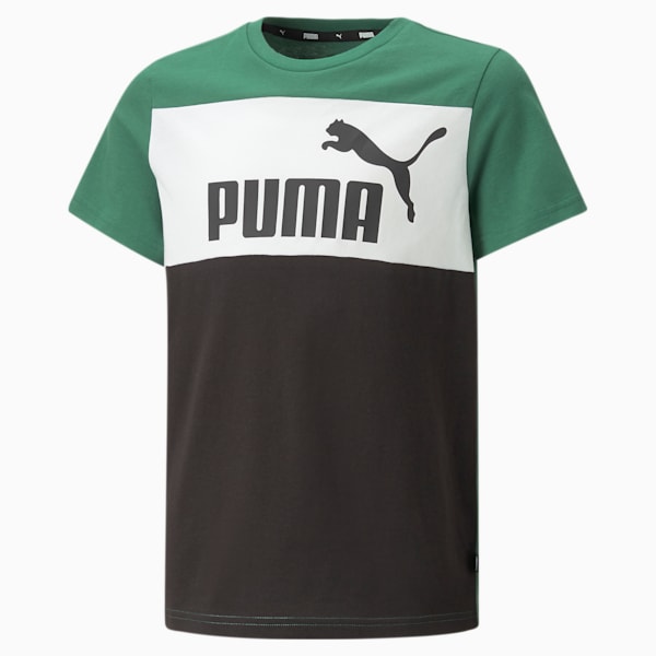 Essentials+ Colourblock Youth Regular Fit T-Shirt, Vine, extralarge-IND