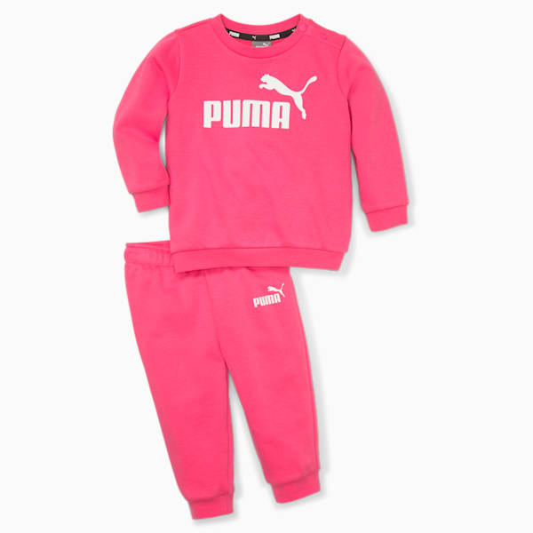 Essentials Minicats Crew Neck Babies' Jogger Suit, Glowing Pink, extralarge-GBR