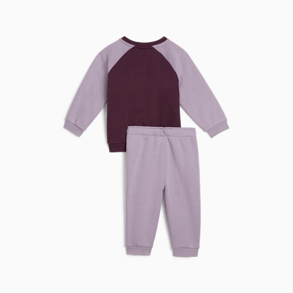 2-Piece Minicats Essentials Raglan Toddlers' Jogger Set, Pale Plum, extralarge