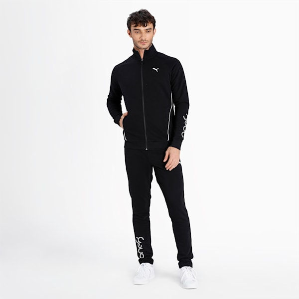 One8 Virat Kohli Logo Men's Slim Fit Jacket, Puma Black, extralarge-IND