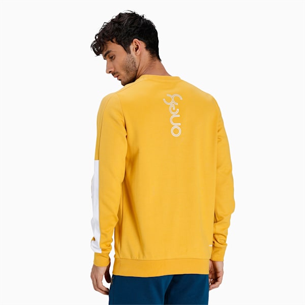 PUMA x one8 Men's Slim Fit Sweatshirt, Mineral Yellow, extralarge-IND