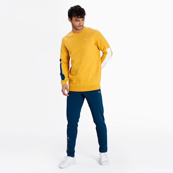 PUMA x one8 Men's Slim Fit Sweatshirt, Mineral Yellow, extralarge-IND