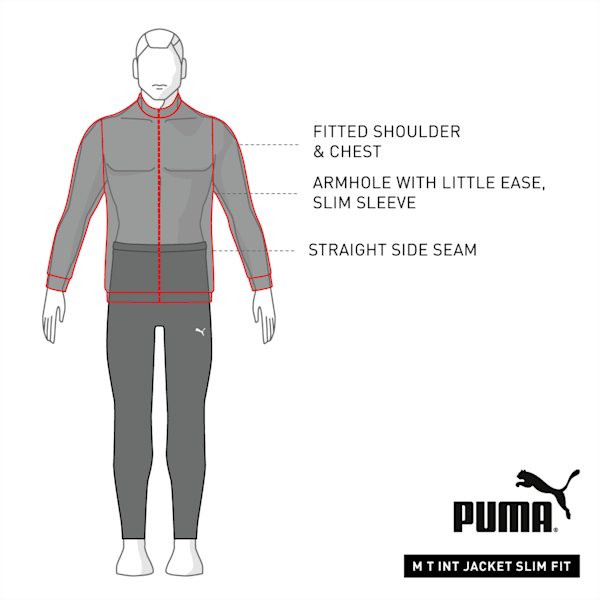 One8 Men's Slim Fit Jacket, Puma White Heather, extralarge-IND