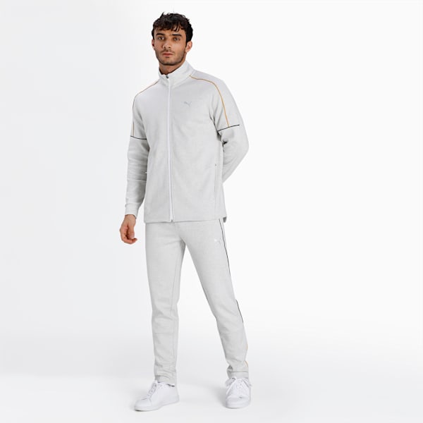 One8 Men's Slim Fit Jacket, Puma White Heather, extralarge-IND