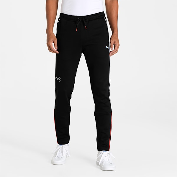 PUMA x one8 Men's Slim Fit Sweat Pants, Puma Black, extralarge-IND
