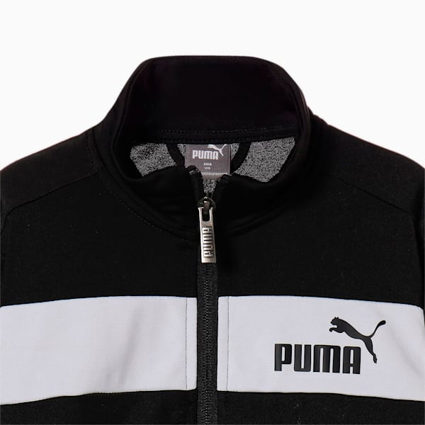 キッズ ボーイズ ポリ トレーニングスーツ 上下セット B 120-160cm, Puma Black, extralarge-JPN