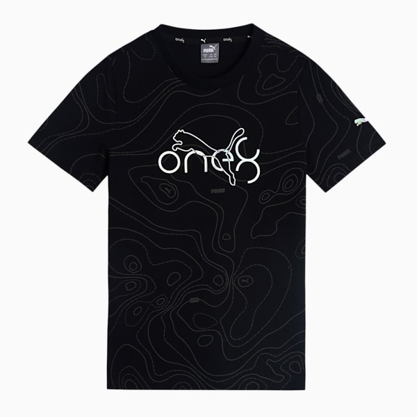 PUMA x one8 Printed Boy's T-Shirt, Puma Black, extralarge-IND