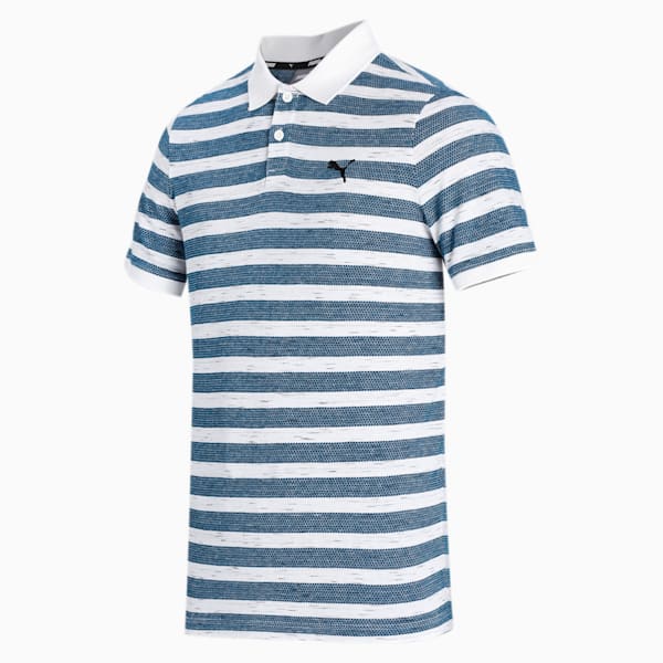 Jacquard Men's Slim Fit Polo, Intense Blue, extralarge-IND