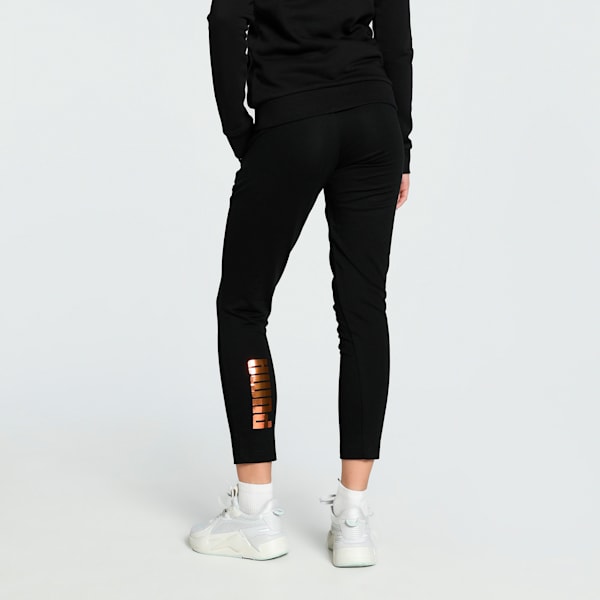 Women's Slim Fit 7/8 Track Pants, Puma Black, extralarge-IND