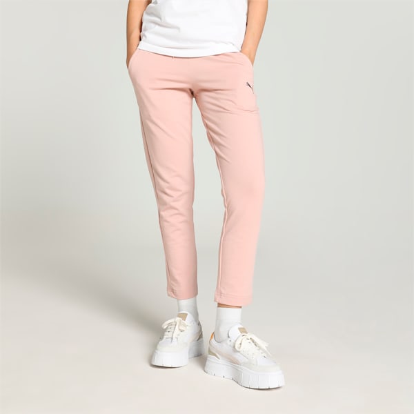 Women's Slim Fit 7/8 Track Pants, Rose Quartz, extralarge-IND