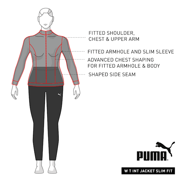 Reversible Full-Zip Slim Fit Women's Sweatshirt, Puma Black-Paradise Pink, extralarge-IND