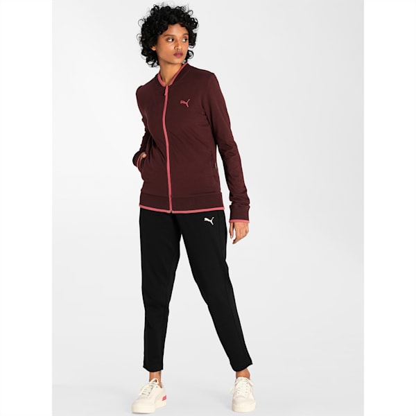 Reversible Full-Zip Slim Fit Women's Sweatshirt, Mauvewood-Fudge, extralarge-IND